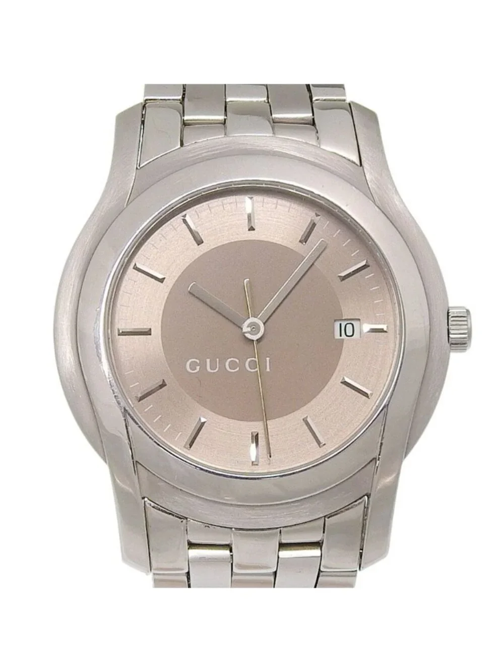 Gucci Class Stainless Steel Quartz Analog Display Silver Dial Watch